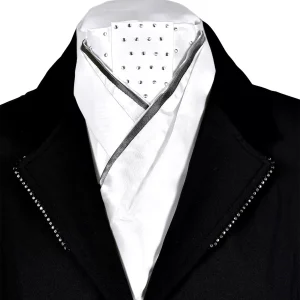 Busse Turnier Plastron FASHION mit Strass-Steinen
