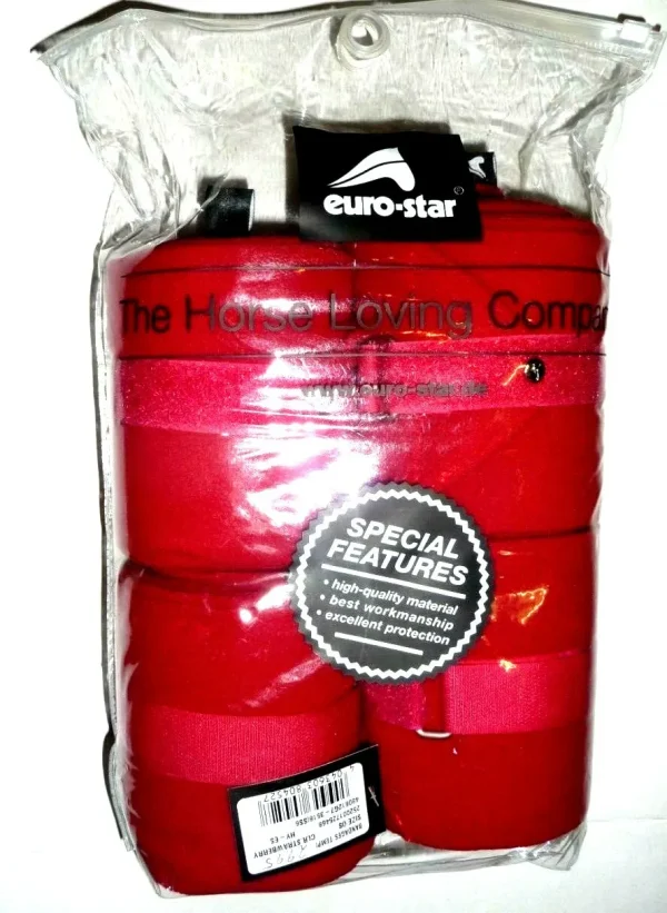4er Set Bandagen Euro-Star Fleecebandagen ESTEMPI